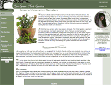 Tablet Screenshot of evergreenherbgarden.org